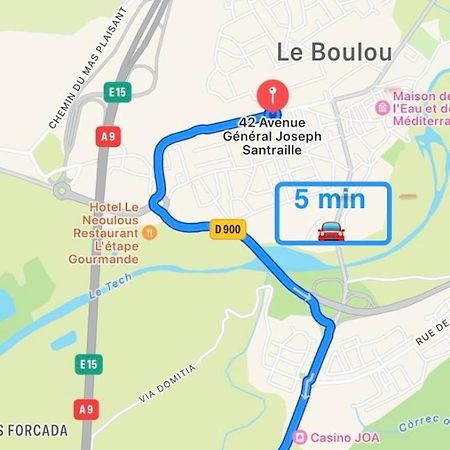 Appart Avec Chambre Lumineux Et Chaleureux Le Boulou Exteriör bild